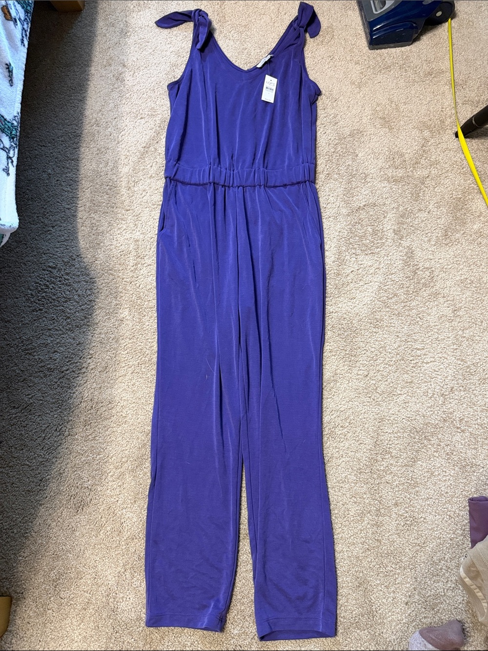 Women’s Loft Tie-Shoulder Jumpsuit